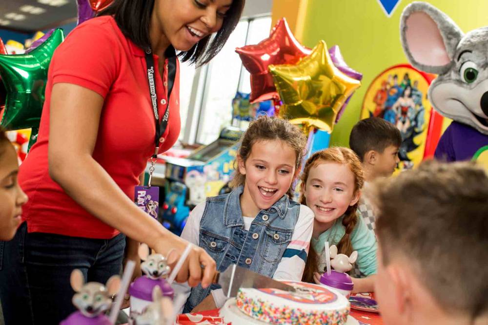 Birthday cake cutting