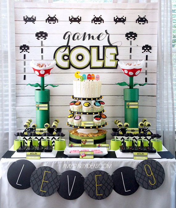 Video Game Party desserts