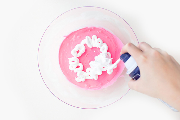 add two cups of shaving cream