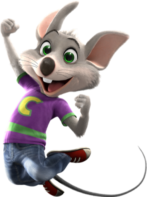 Chuck E. jumping up